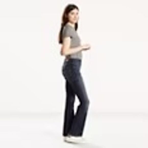 LEVI'S SIZE 12 MID-RISE CLASSIC CASUAL EVERYDAY BOOTCUT STRETCH PREMIUM JEANS - Picture 3 of 11